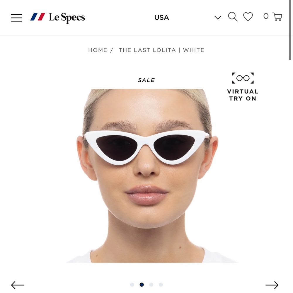 Le Specs White Sunglasses